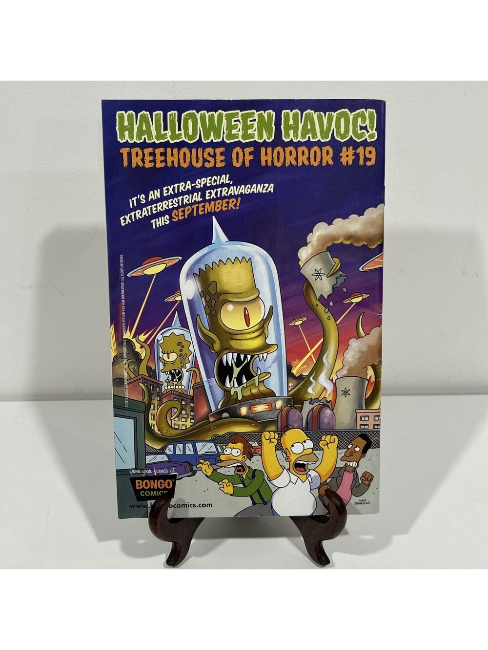 The Simpsons Treehouse Of Horror Comic Book Bongo #19 Vintage Comic Sept 2013